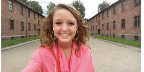 That’s an interesting location for a selfie, and choice of emoji! Some people just don't think.