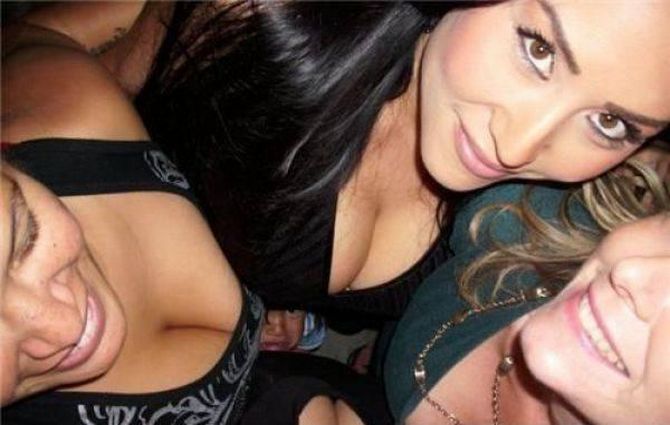 Imagine checking your photos after a night out with the girls only to find a mysterious face looking up at a you in one of them. #creepy