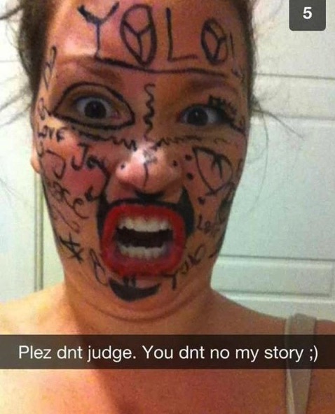 Looks like someone fell asleep first at the party. If you don't want people to judge then why post the picture?