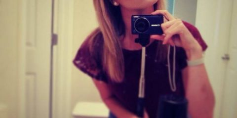 And for some reason she STILL UPLOADED IT? #selfiestickfail