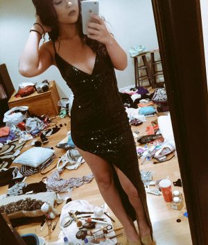 Going to dinner because I needed an excuse to wear this. Oh and don't mind the mess.